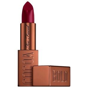 NEW $29 Too Faced Cocoa Bold Lipstick in Triple Fudge